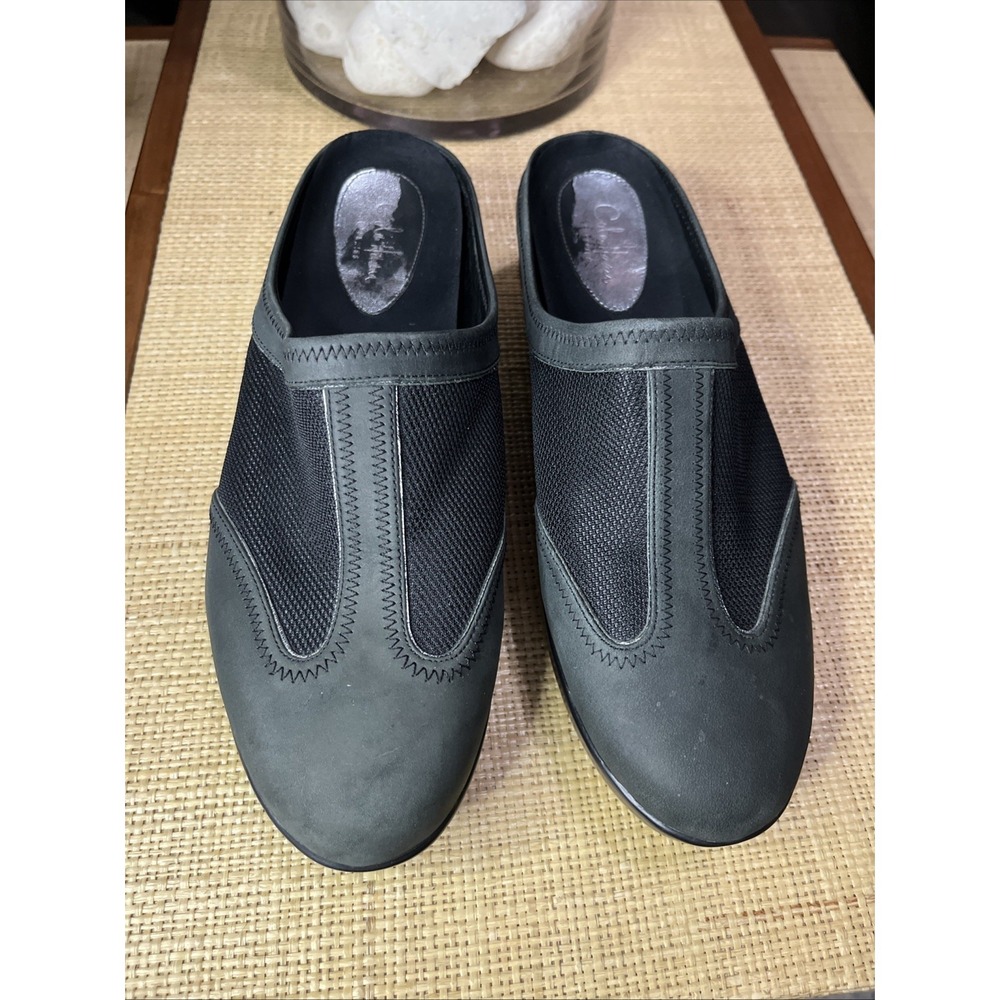 Cole Haan Air Bettie SPT Wedged Mules Women's 9B Nubuck Mesh Slip On Shoes‎